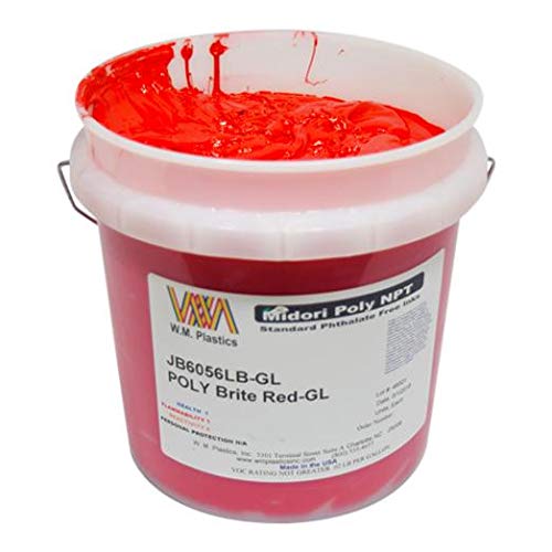 Brite Red Plastisol-Tinte, (Quart) von WM PLASTICS