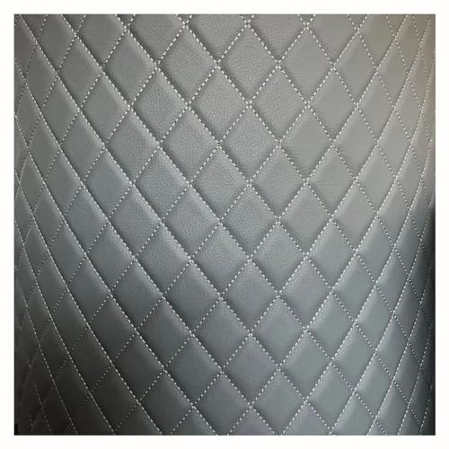 Kunstleder Wasserdicht Polsterstoff Lederimitat Weich Kunstleder Meterware Breit Polsterstoff ，für Sofas, Handtaschen, Jacken, Möbel, Autositze, Schwarz (1.6x1m/5.24x3.28 Ft)(Gray 2,1.6X10m) von WMHHLS