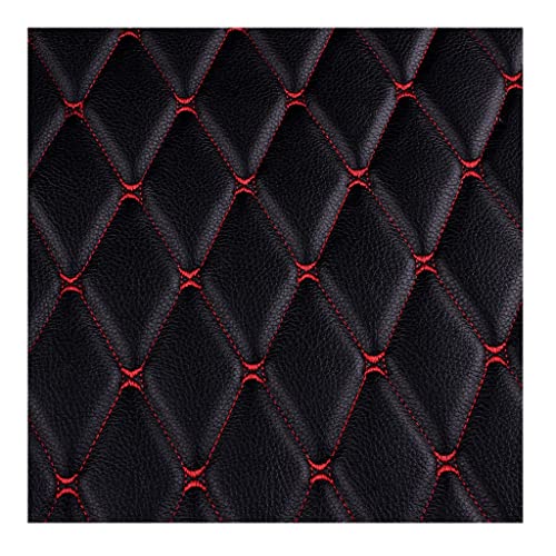 Möbelstoff Premium Bezugsstoff Zum Kunstleder Bestickter Lederstoff Autositzbezug Fahrzeugpolsterstoff Hintergrundwand Dekorationsmaterial - （1.6X1m/5.25X3.29ft）(Black 2,1.6X10m) von WMHHLS