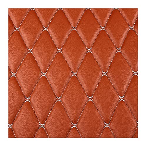 Möbelstoff Premium Bezugsstoff Zum Kunstleder Bestickter Lederstoff Autositzbezug Fahrzeugpolsterstoff Hintergrundwand Dekorationsmaterial - （1.6X1m/5.25X3.29ft）(Marquat,1.6X10m) von WMHHLS