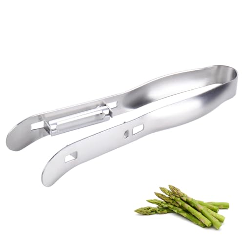 WMUVAZA Spargelschäler, Universalschäler, Spargelschäler Asparagus Peeler Edelstahl Spargel Gemüse Schäler Multifunktions Tomate Remover, Edelstahl Sparschäler, Spargelschäler Asparagus Peeler von WMUVAZA