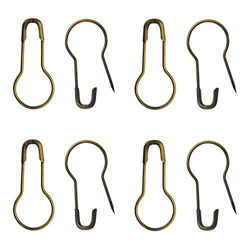 WMYCONGCONG 1000 Stück 2 cm 2 cm Kupfer Schwarz Kürbisnadel Sicherheitsnadeln Kleidung Tag Pins Birne Pin Kalabash Pin Perlen Nadel Pins für DIY Heimzubehör (Bronze) von WMYCONGCONG