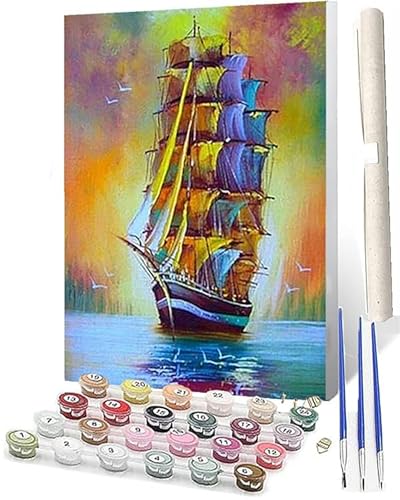 WMZPOY Malen Nach Zahlen Bunte Kunstfiguren 088 DIY Ölmalerei Bastelset für Anfänger und Inklusive Knitterfreie LeinwandAcrylfarben und 3 PinselGeschenke und Home Haus Deko-40x50 von WMZPOY