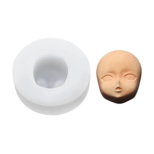 Puppenkopf Gesichtsform Silikon Babygesicht Babykopfformen Babyparty Fondant Kuchenform Ton Seife Harz Schokoladenform von WNXGNHO