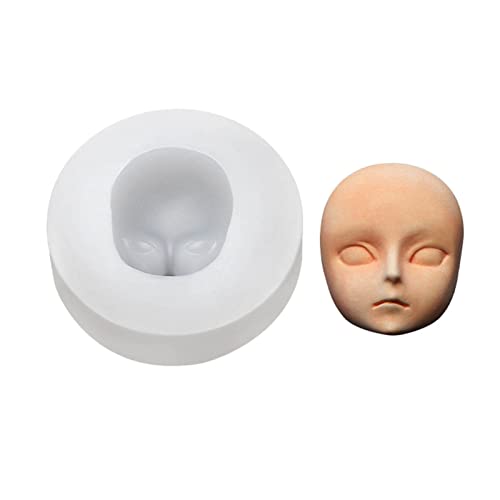 Puppenkopf Gesichtsform Silikon Babygesicht Babykopfformen Babyparty Fondant Kuchenform Ton Seife Harz Schokoladenform von WNXGNHO