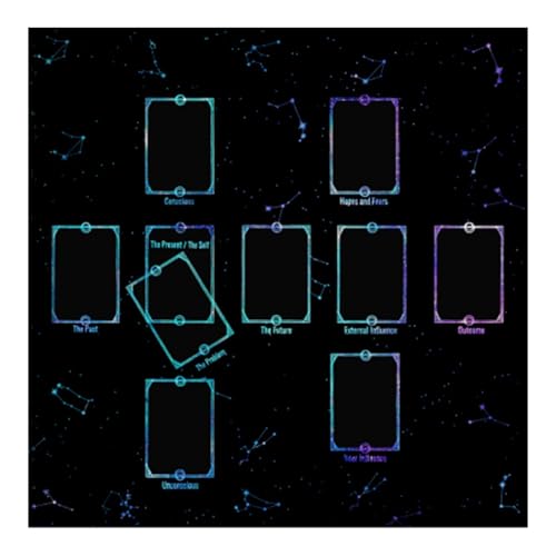 WNXGNHO Quadratische Tischdecke Tarot Altars Tuch Brettspiel Pad Astrologische Orakel Tischdecken Kartenmatte Wahrsagerei Tischdecke von WNXGNHO