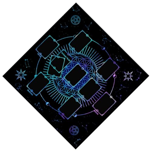 WNXGNHO Quadratische Tischdecke Tarot Altars Tuch Brettspiel Pad Astrologische Orakel Tischdecken Kartenmatte Wahrsagerei Tischdecke von WNXGNHO