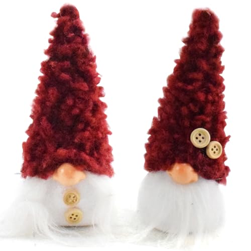 WNXGNHO Weihnachtswichtel, Puppenfiguren, Heimdekoration, handgefertigte Zwerg-Polyester-Figuren für Büro, Partyzubehör, 2 Stück von WNXGNHO