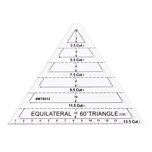 60 Grad gleichseitig für Dreieck-Quilt-Lineal, Anfänger-Zubehör für Anfänger, Kleidung von WOEIFGV