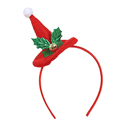 WOEIFGV Weihnachts-Stirnband, Weihnachtsmannmütze, Haarreif, elastische Kopfbedeckung, Foto-Requisiten für kreative Feiertagsparty-Dekoration von WOEIFGV