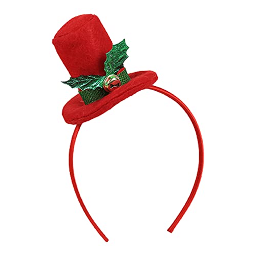 WOEIFGV Weihnachts-Stirnband, Weihnachtsmannmütze, Haarreif, elastische Kopfbedeckung, Foto-Requisiten für kreative Feiertagsparty-Dekoration von WOEIFGV