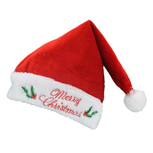 WOEIFGV Weihnachtsmütze, Weihnachtsmannmütze, Stickerei, Weihnachtsmannmütze, Unisex, Erwachsene, Neujahr, Festliche Kostümparty, Hüte von WOEIFGV