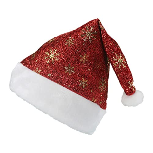 WOEIFGV Weihnachtsmütze, Weihnachtsmannmütze, Stickerei, Weihnachtsmannmütze, Unisex, Erwachsene, Neujahr, Festliche Kostümparty, Hüte von WOEIFGV