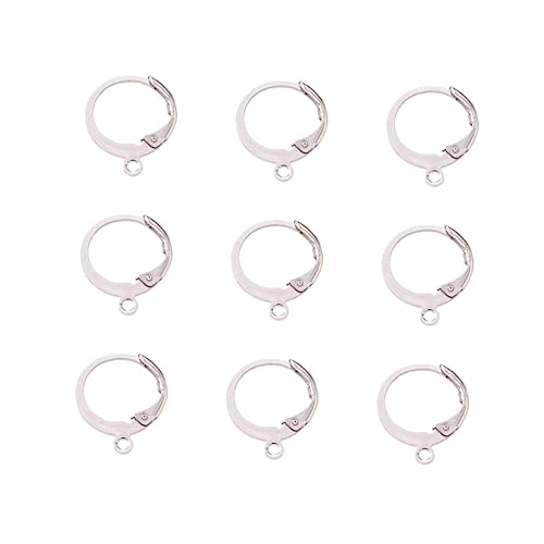 WOFASHPURET 100PCS DIY Ohrring Zubehör Aus Edelstahl Handgemachte Schmuckaccessoires Für ädchen Und Frauen Einfache Und Stilvolle Ohrringe Perfekt Für Kreative Bastelprojekte von WOFASHPURET