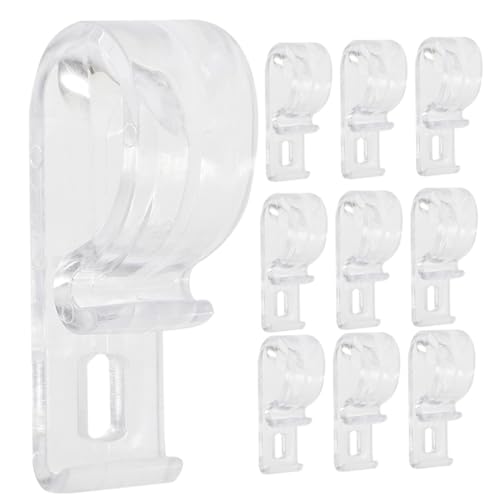 WOFASHPURET 20 Stück Vorhanghaken Blind Seil Halter Vorhang Clips Transparent Clip Befestigung Rolle Kabelführungen Transparent Hardware Kristall Kette Pompon, J19M052IZ1LVRR50GFYZ6B3C von WOFASHPURET