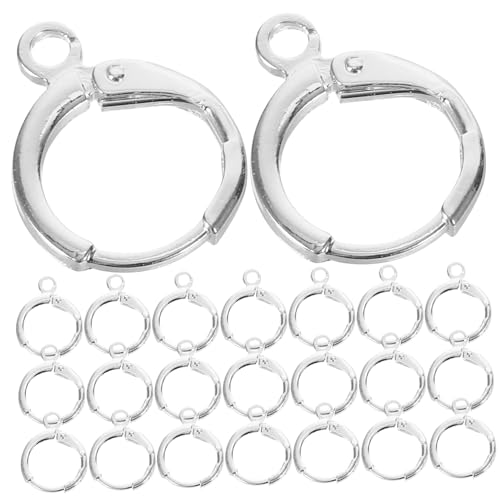 WOFASHPURET 30 Stück Ohrringhaken Huggie Hoop DIY Ohrringzubehör Für Schmuckherstellung Ideal Für Handgemachte Ohrringe Robustes Material Vielseitig Einsetzbar Perfekt Für Kreative von WOFASHPURET