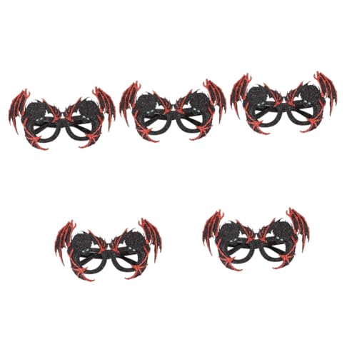 WOFASHPURET 5 Paare Halloween-Brille party zubehör halloween dekoration Papierbrille Gruselbrille Halloween-Party-Brille Party-Cosplay-Brille party dekorative sonnenbrille Partyzubehör Stoff von WOFASHPURET