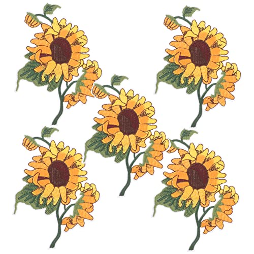 WOFASHPURET 5 Stück Sonnenblumen Applikation Zum Aufbügeln Klein Niedlich Zum Aufbügeln Stickerei Bestickt Für Blumen Patches Applikation Zum Aufnähen Für Kleidung Sonnenblumen WOFASHPURET 5 Stück Sonnenblumen Applikation Zum Aufbügeln Klein Niedlich Zum Aufbügeln Stickerei Bestickt Für Blumen Patches Applikation Zum Aufnähen Für Kleidung Sonnenblumen von WOFASHPURET