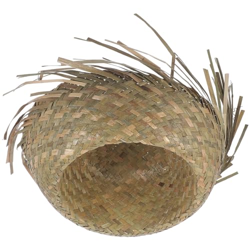 WOFASHPURET Hawaii-Strohhut Strandläufer-Strohhut Luau-Strandhut Bauernhut Mexiko-Kostüm Kopfbedeckung Für Tropische Luau-Partys Zubehör Für Hawaiianische Cinco De Mayo-Partys 55–60 Cm von WOFASHPURET