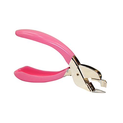 WOFASHPURET Hefterentferner fürs Büro Grundnahrungsmittel extractor- tool Teppich hefter entferner Tack entferner werkzeug Nagelzieher Klammerentferner für Hefter Handheld Nagelentferner Rosa von WOFASHPURET