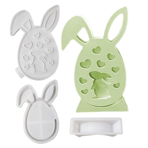 Silikonformen Gießformen Ostern,Silikonform Ostern Hase Silikon Gießform Ostern Silikonform Osterei Gipsformen Zum Gießen Osternhase Epoxidharz Formen Giessformen (B#) von WOGXN