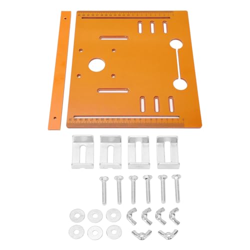 Schneidemaschinen-Grundplatte, Kreissägenführung, Bodenplatte, Tischeinlageplatte für Holzbearbeitungsprojekte, 28 x 25 cm von WOHPNLE