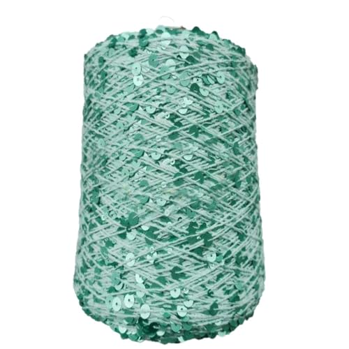 50g / ca. 140 Meter Pailletten Baumwolle Strickgarne Pailletten Glitzer Häkelgarn Handwerk Faden für DIY Sparkle Garn 2PCS WOL444 von WOLTHID