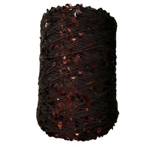 50g / ca. 140 Meter Pailletten Baumwolle Strickgarne Pailletten Glitzer Häkelgarn Handwerk Faden für DIY Sparkle Garn 4PCS WOL269 von WOLTHID