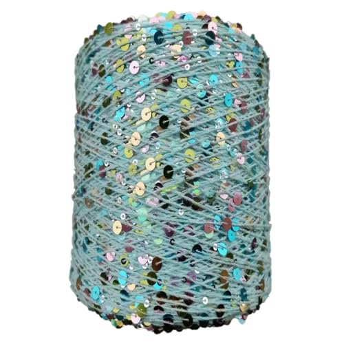 Baumwolle Garne 50G funkelnder Faden häkeln Strings Pailletten Glitzer Garn für DIY Stich Zubehör Stoffpuppe Kleidung 4PCS WOL735 von WOLTHID