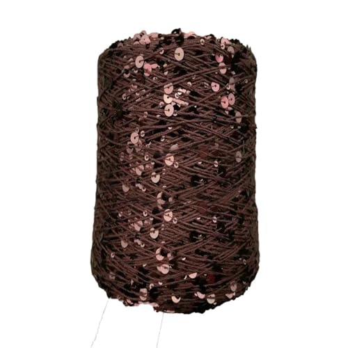 Baumwolle Strickgarn 50g/Stück Bling Bling Pailletten Dekoratives Garn Laser Pailletten DIY Kleidungsstück Zubehör 1PCS WOL910 von WOLTHID