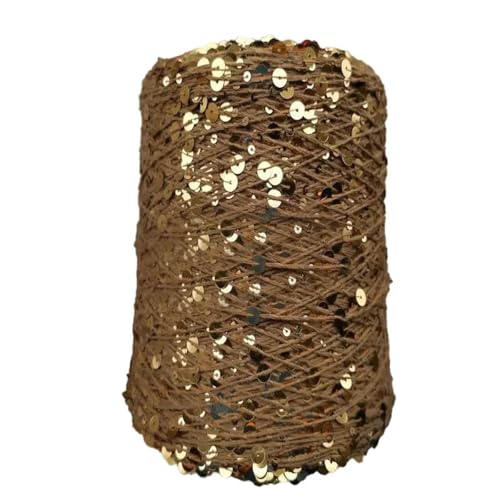 Baumwolle Strickgarn 50g/Stück Bling Bling Pailletten Dekoratives Garn Laser Pailletten DIY Kleidungsstück Zubehör 4PCS WOL311 von WOLTHID