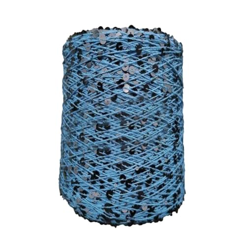 Baumwolle Strickgarn 50g/Stück Bling Bling Pailletten Dekoratives Garn Laser Pailletten DIY Kleidungsstück Zubehör 4PCS WOL615 von WOLTHID