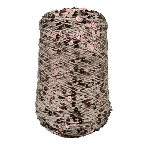 Baumwollgarne 50G funkelndes Garn häkeln Saiten Pailletten Glitzergarn für DIY Stich Zubehör Stoffpuppe Kleidung 1 Stück WOL037 von WOLTHID