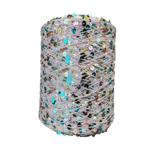 Baumwollgarne 50G funkelndes Garn häkeln Saiten Pailletten Glitzergarn für DIY Stich Zubehör Stoffpuppe Kleidung 4PCS WOL355 von WOLTHID