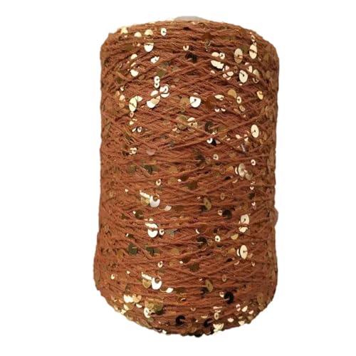 Baumwollgarne 50G funkelndes Garn häkeln Saiten Saiten Pailletten Glitzergarn für DIY Stich Zubehör Stoffpuppe Kleidung 4PCS WOL153 von WOLTHID