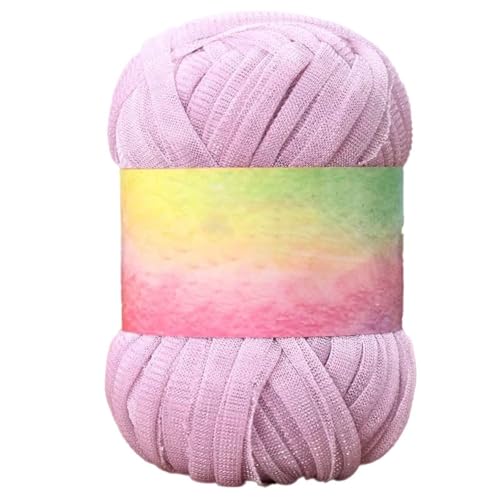 Crochet Yarn Häkelgarn T-Shirt Garn glänzendes Garn Einfaches Strickgarn zum Häkeln Strickgarn für DIY Handwerk 4PCS S05 von WOLTHID