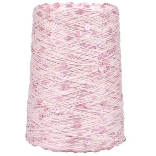 Funkelnde Pailletten Baumwollgarn 50g schimmernde Garne für Stirnband Beanie Stricken Pullover Weben DIY WOL019 von WOLTHID