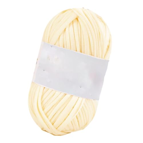 Knitting Crochet Yarn Elastisches Stofftuch buntes Strick-T-Shirt-Garn dickes Häkelgarn für DIY-Handwerk Decke Kissen Häkelprojekte 1 Stück C08 von WOLTHID