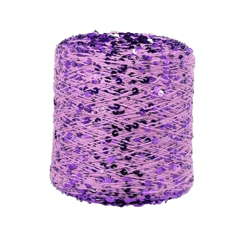 Sparkle Metallic Garne 50g Pailletten Baumwollgarn zum Häkeln für Stricken Weben DIY Handwerk Zubehör 1PCS WOL432 von WOLTHID