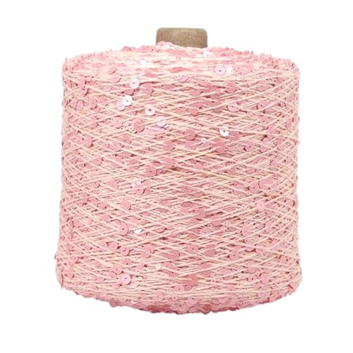 Sparkle Metallic Garne 50g Pailletten Baumwollgarn zum Häkeln für Stricken Weben DIY Handwerk Zubehör 1PCS WOL626 von WOLTHID