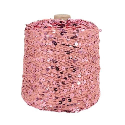 Sparkle Metallic Garne 50g Pailletten Baumwollgarn zum Häkeln für Stricken Weben DIY Handwerk Zubehör 1PCS WOL838 von WOLTHID