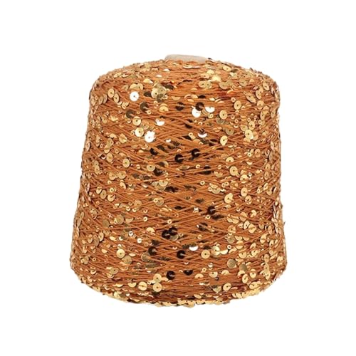 Sparkle Metallic Garne 50g Pailletten Baumwollgarn zum Häkeln für Stricken Weben DIY Handwerk Zubehör 2PCS WOL536 von WOLTHID