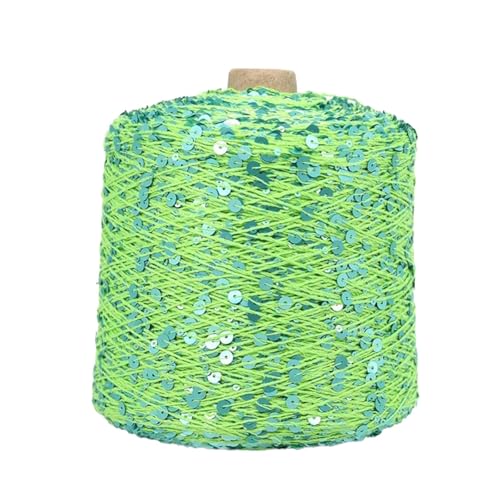 Sparkle Metallic Garne 50g Pailletten Baumwollgarn zum Häkeln für Stricken Weben DIY Handwerk Zubehör 2PCS WOL544 von WOLTHID