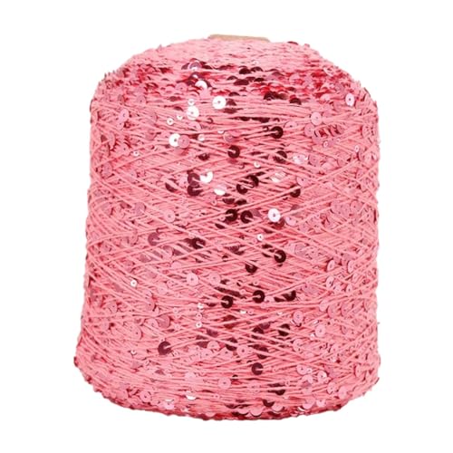 Sparkle Metallic Yarns 50g Pailletten Baumwollgarn zum Häkeln für Stricken Weben DIY Handwerk Zubehör 1PCS WOL830 von WOLTHID