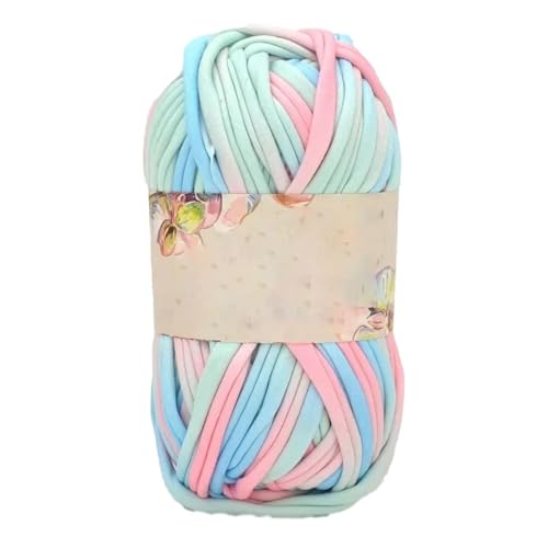 T-Shirt Tape Yarn T-Shirt Garn Buntes elastisches Gewebe Tuch Stricken T-Shirt Garn Korb Häkeltasche Materialien Traumfänger Garn 2 STÜCKE C68 von WOLTHID