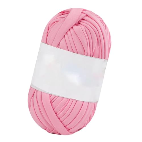 Yarn Ribbon Elastisches Stofftuch buntes Strick-T-Shirt-Garn dickes Häkelgarn für DIY-Handwerk Decke Kissen Häkelprojekte 1 Stück C09 von WOLTHID