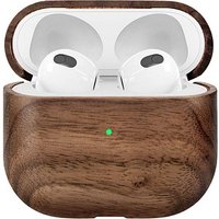 WOODCESSORIES AirCase Schutzhülle für Apple AirPods 1. Gen, AirPods 2. Gen, AirPods 3. Gen walnuss von WOODCESSORIES