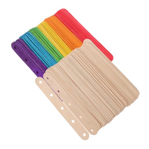 WOONEKY 150 Stück Bastelstäbe aus Holz mit Löchern Glatte Splitterfreie Eisstiele für DIY Projekte Schul und Heimdekoration Vielseitige Holzstäbchen für Kreative Bastelarbeiten WOONEKY 150 Stück Bastelstäbe aus Holz mit Löchern Glatte Splitterfreie Eisstiele für DIY Projekte Schul und Heimdekoration Vielseitige Holzstäbchen für Kreative Bastelarbeiten von WOONEKY