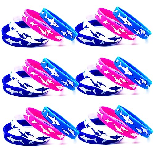 WOONEKY 25St Armband Massengeschenke für Kinder Hai Partygeschenke Bulk-Armbänder Armbänder Kinderarmbänder kinder party kinderparty Armbänder Kinder Armbänder für Teenager Kieselgel von WOONEKY