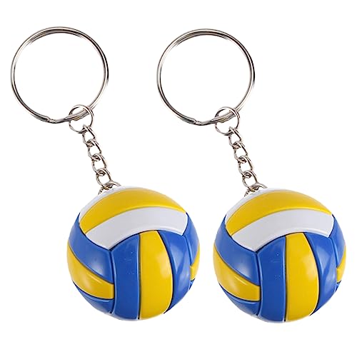 WOONEKY 2St Volleyball-Modellspielzeug schlüsselanhänger schlüsselkette Fußball-Dekor Sportwettkampf vorhanden kinder fussball spielzeuge multifunktionaler Taschenanhänger DIY liefert von WOONEKY